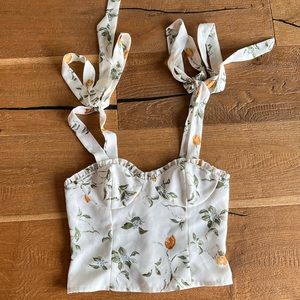 Floral crop top
